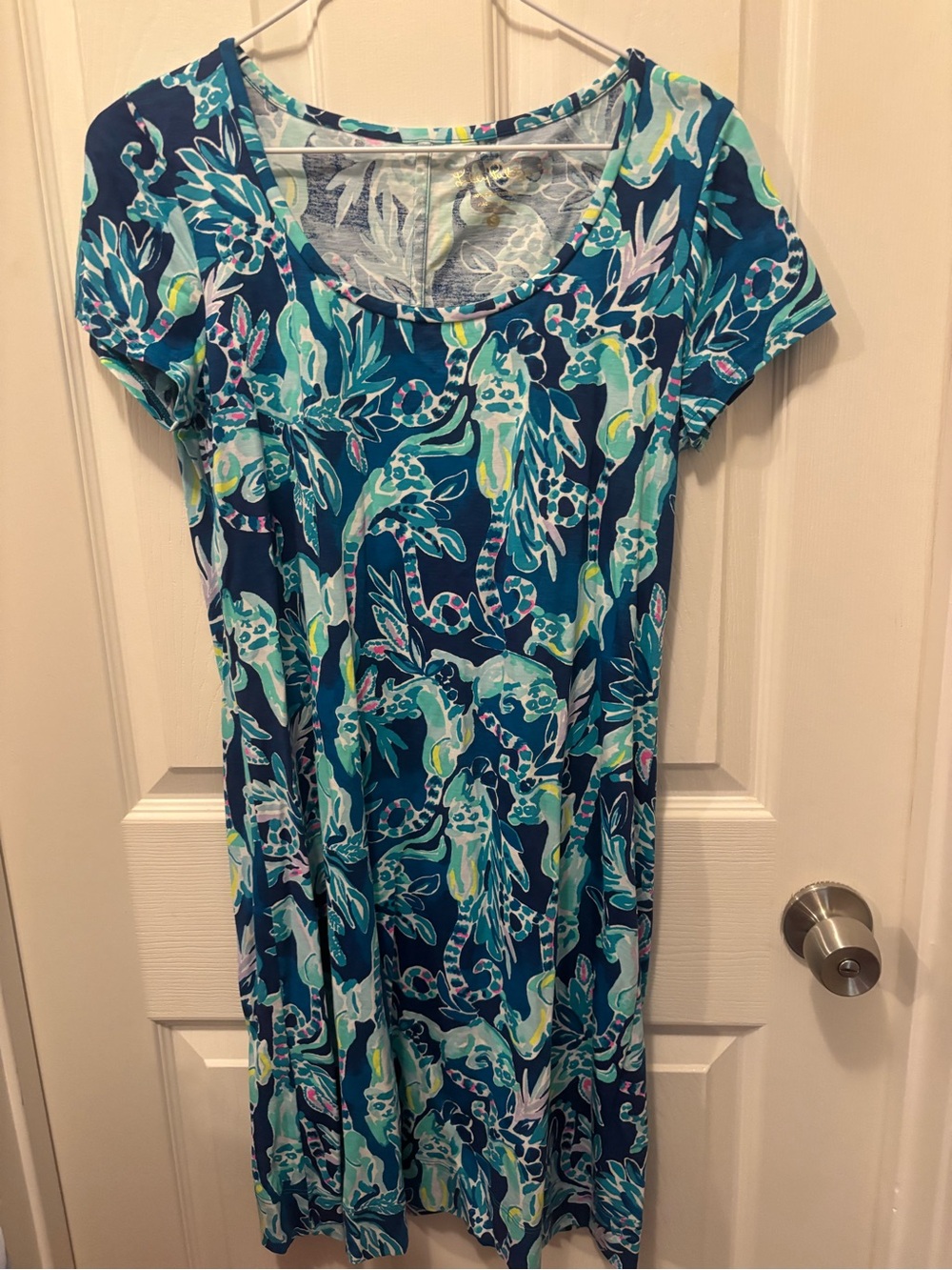 NWOT Lilly Pulitzer Navy Multi-Color Floral Mini Dress